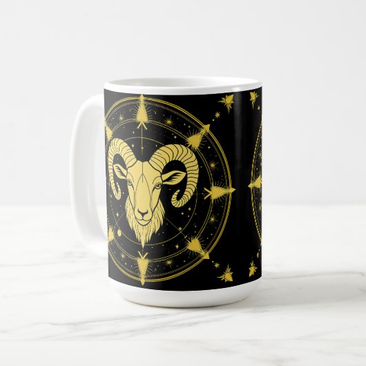 Mug Symbole du Zodiaque d'or des baies (Devant gauche)
