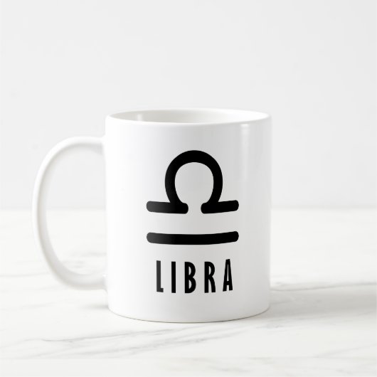Mug Symbole du zodiaque Libra (Gauche)