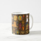 Mug Symbole égyptien ancien Hiéroglyphique - Motif (Devant droit)
