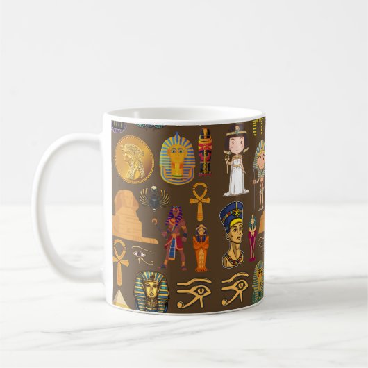 Mug Symbole égyptien ancien Hiéroglyphique - Motif (Gauche)