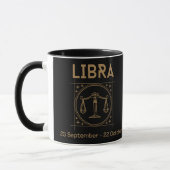 Mug Symbole et traits de la bibliothèque Zodiac (Gauche)