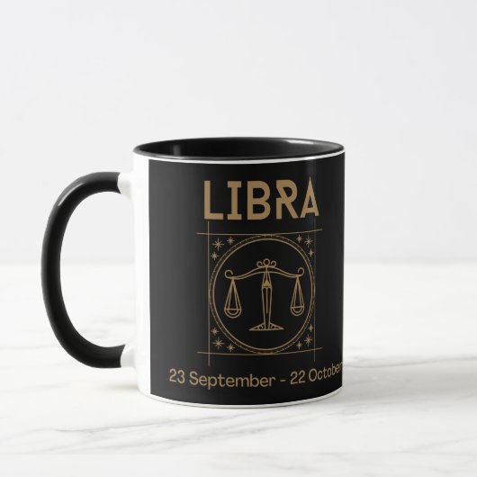 Mug Symbole et traits de la bibliothèque Zodiac (Gauche)