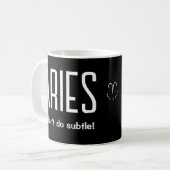Mug SYMBOLE Étoile Aries Cadeau Zodiac (Devant gauche)