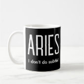 Mug SYMBOLE Étoile Aries Cadeau Zodiac (Gauche)