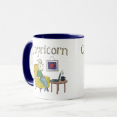 Mug Symbole étoile Capricorne étoile de chèvre de mer  (Devant gauche)