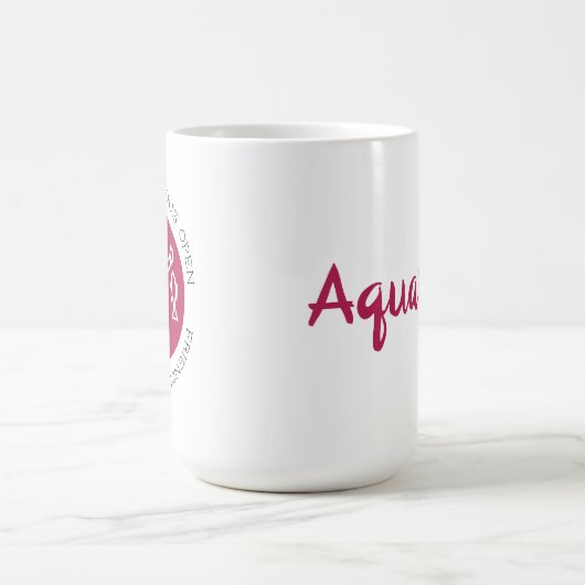 Mug SYMBOLE Étoile Zodiaque Aquarius Astrologie Trait  (Centre)