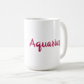 Mug SYMBOLE Étoile Zodiaque Aquarius Astrologie Trait  (Devant droit)