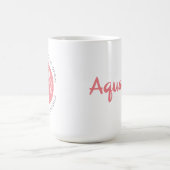 Mug SYMBOLE Étoile Zodiaque Aquarius Astrologie Trait (Centre)