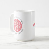 Mug SYMBOLE Étoile Zodiaque Aquarius Astrologie Trait (Devant gauche)
