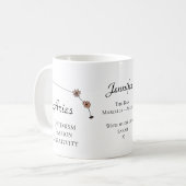 Mug SYMBOLE Étoile Zodiaque Aries Constellation de la (Devant gauche)