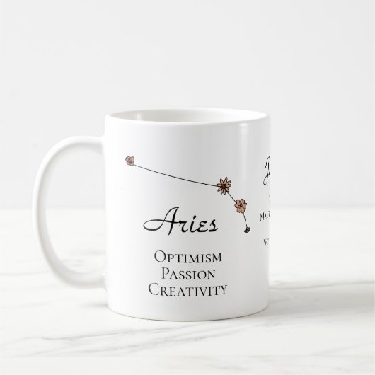 Mug SYMBOLE Étoile Zodiaque Aries Constellation de la (Gauche)