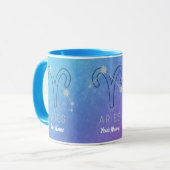 Mug SYMBOLE Étoile Zodiaque Aries Horoscope Constellat (Devant gauche)