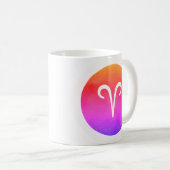 Mug SYMBOLE Étoile Zodiaque Aries Moderne (Devant droit)