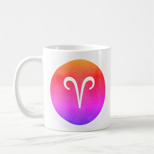 Mug SYMBOLE Étoile Zodiaque Aries Moderne (Gauche)