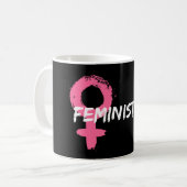 Mug Symbole féminin féministe AF (Devant gauche)