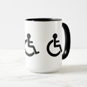 Mug Symbole Handicap (Devant droit)