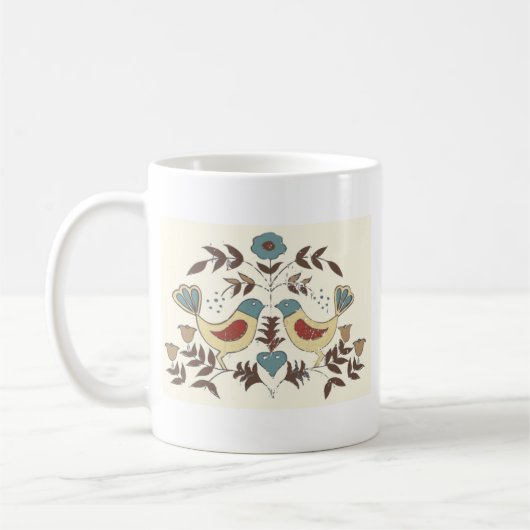 Mug SYMBOLE Hex Amish néerlandais Pennsylvanie Bird Am (Gauche)