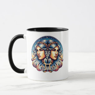Mug SYMBOLE Horoscope Gemini   SIGNE D'Astrologie Jume