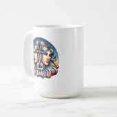 Mug SYMBOLE Horoscope Gemini | SIGNE D'Astrologie Jume (Devant gauche)