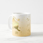 Mug Symbole Horoscope Gold Leo Ombre Zodiac (Devant gauche)