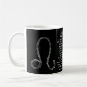 Mug SYMBOLE Horoscope Léo Zodiac Astrologie (Gauche)