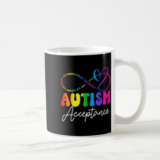 Mug Symbole infini de sensibilisation et d'acceptation (Droite)