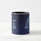 Mug Symbole Libra Constellation et Zodiac avec étoiles (Centre)