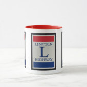 Mug Symbole lumineux rouge, blanc, bleu Lincoln (Centre)