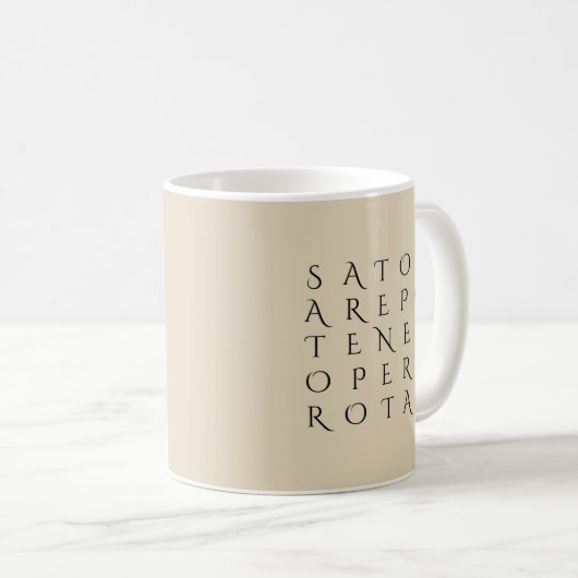 Mug Symbole magique de Sator Rotas Ancien Secret (Devant droit)