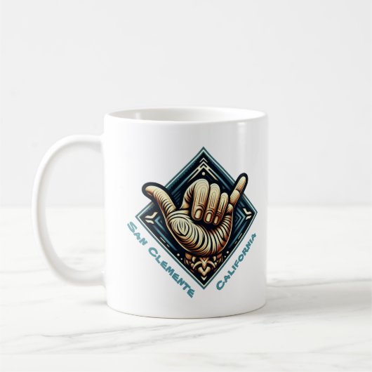 Mug Symbole main de surfeur (Gauche)