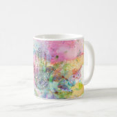 Mug Symbole main HAMSA Aquarelle colorée (Devant droit)