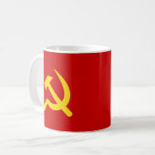 Mug Symbole marteau russe et faucille de l'URSS commun (Devant gauche)