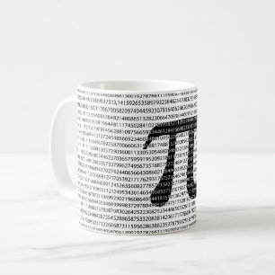 Mug Symbole mathématique de jour noir original du