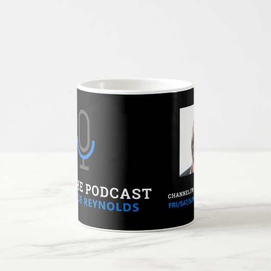 Mug Symbole microphone, Podcaster, Podcast (Centre)
