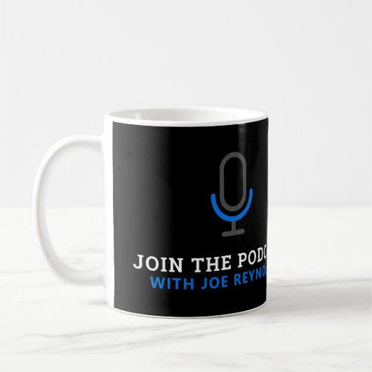 Mug Symbole microphone, Podcaster, Podcast (Gauche)