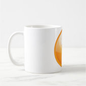 Mug Symbole Moderne Gras Point d'Interrogation Orange (Gauche)