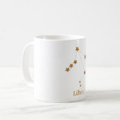 Mug Symbole moderne Zodiac Gold Libra | Air de l'éléme (Devant gauche)