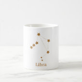 Mug Symbole moderne Zodiac Gold Libra | Air de l'éléme (Centre)