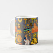 Mug Symbole motif Hiéroglyphe égyptien antique (Devant gauche)