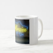Mug SYMBOLE NOYON Drapeau Ukraine (Devant droit)