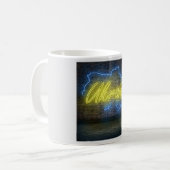 Mug SYMBOLE NOYON Drapeau Ukraine (Devant gauche)