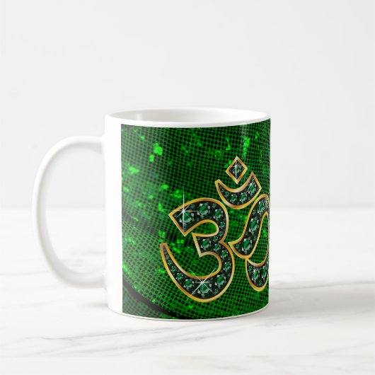 Mug Symbole Om avec la Coupe "Emerald Stones" (Gauche)