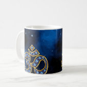 Mug Symbole Om avec pierres "Sapphire" (Devant gauche)