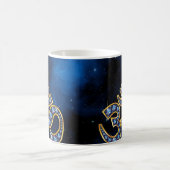 Mug Symbole Om avec pierres "Sapphire" (Centre)