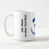 Mug Symbole Om du Motif des nuages du ciel bleu 15oz (Gauche)