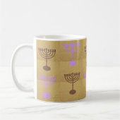 Mug Symbole or de Noël Hanoukka Menorah (Gauche)