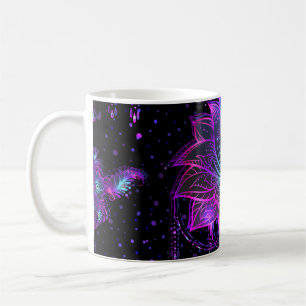 Mug Symbole orange Lotus Fleur sans couture