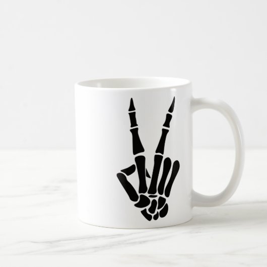 Mug SYMBOLE PAIX Squelette Halloween Squelette (Droite)