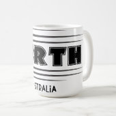 Mug Symbole Perth Australia City (Devant droit)