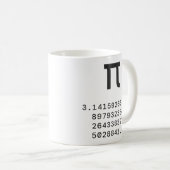 Mug Symbole Pi et chiffres de Pi Prof de maths (Devant droit)